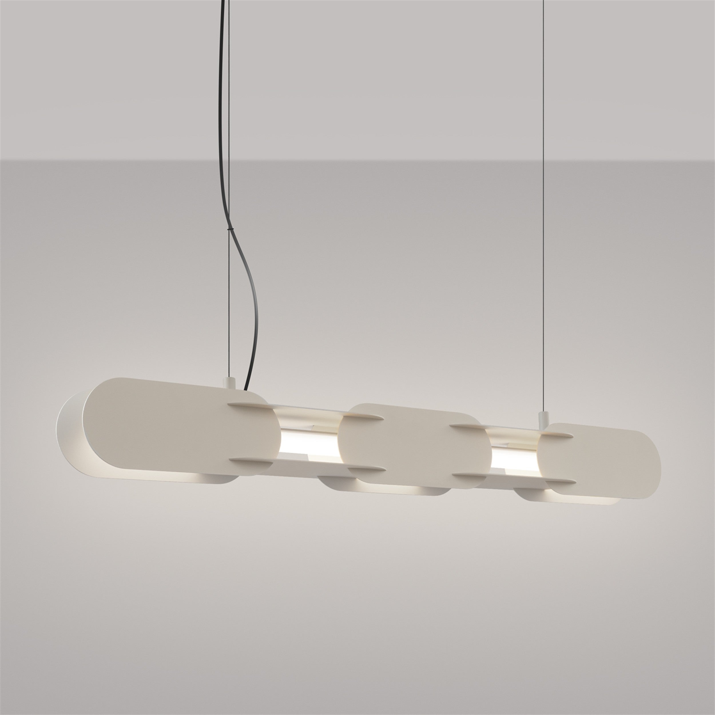 Lampa wisząca Chain 91 cm LED beżowa