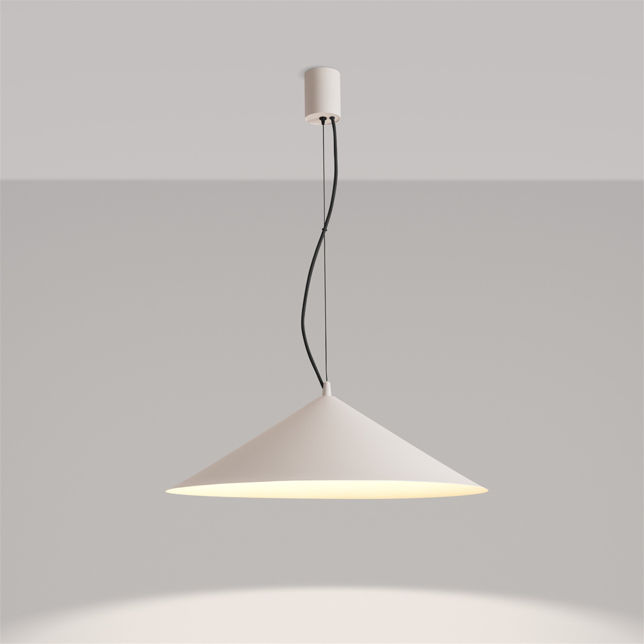 Lampa wisząca Fint LED beżowa