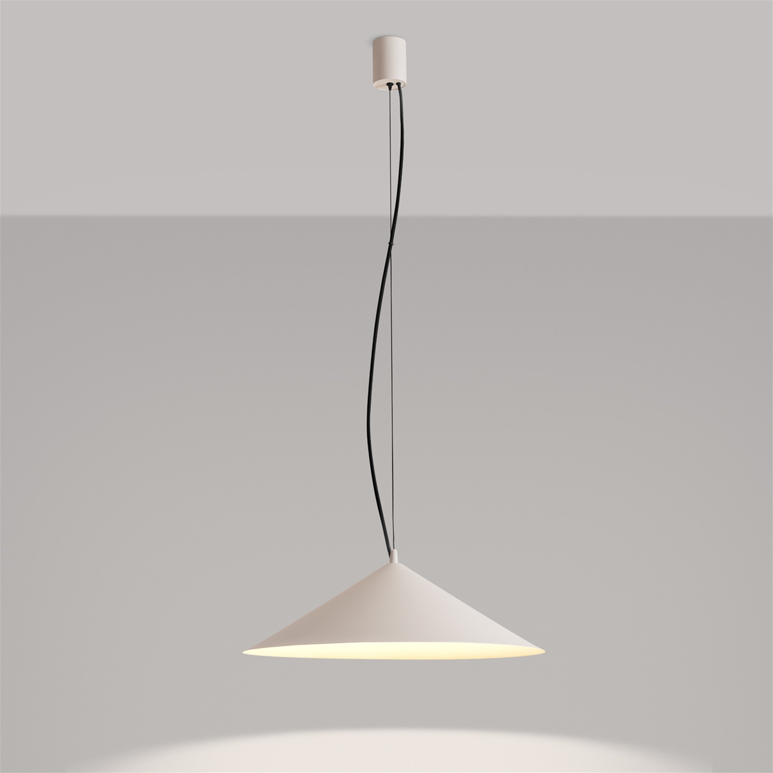 Lampa wisząca Fint LED beżowa