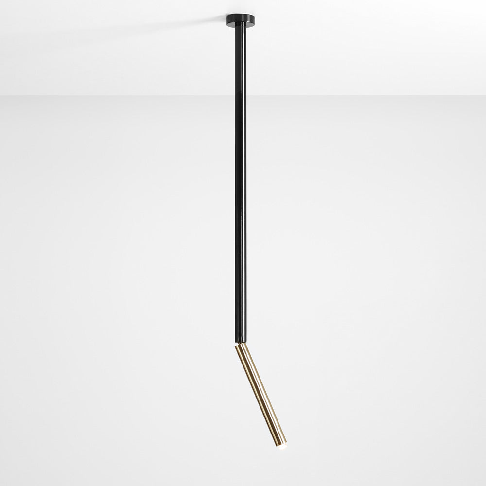 Lampa sufitowa Pipilo czarna długość 82 cm