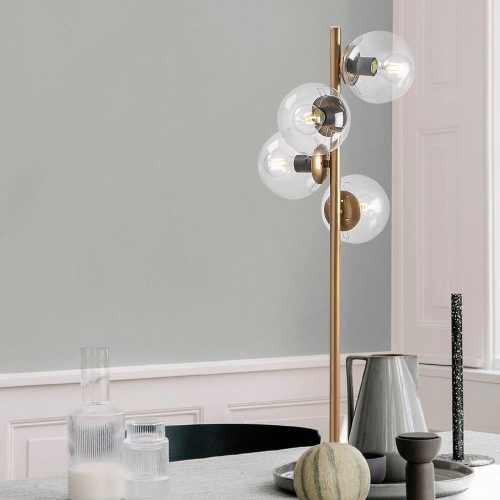 Lampa stojąca Spinoza x4 miedziana