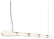 Lampa wisząca Chain 158 cm LED beżowa