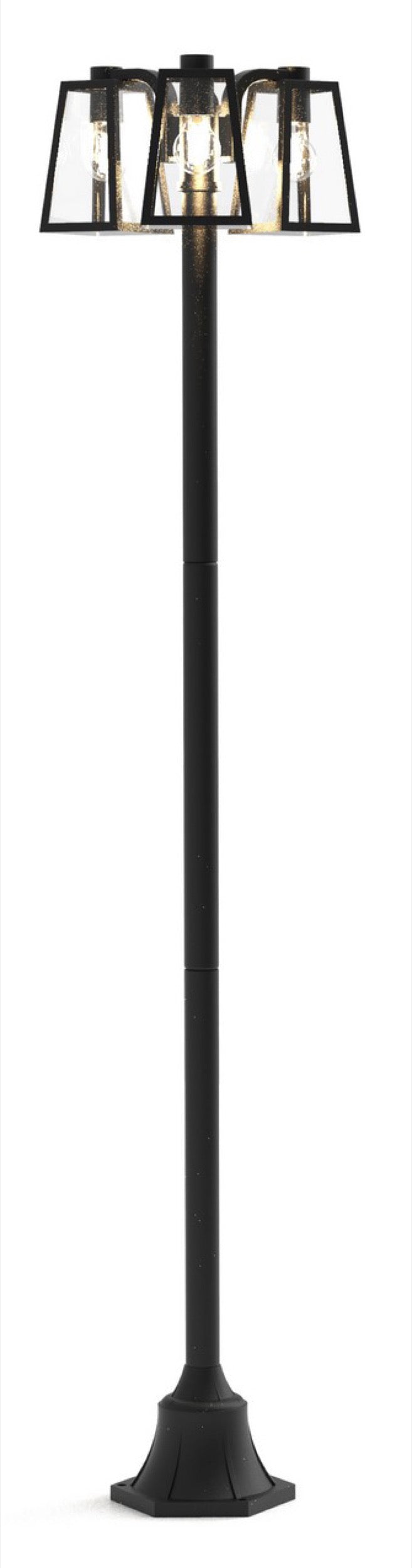 Lampa ogrodowa Fia x3 186 cm czarna