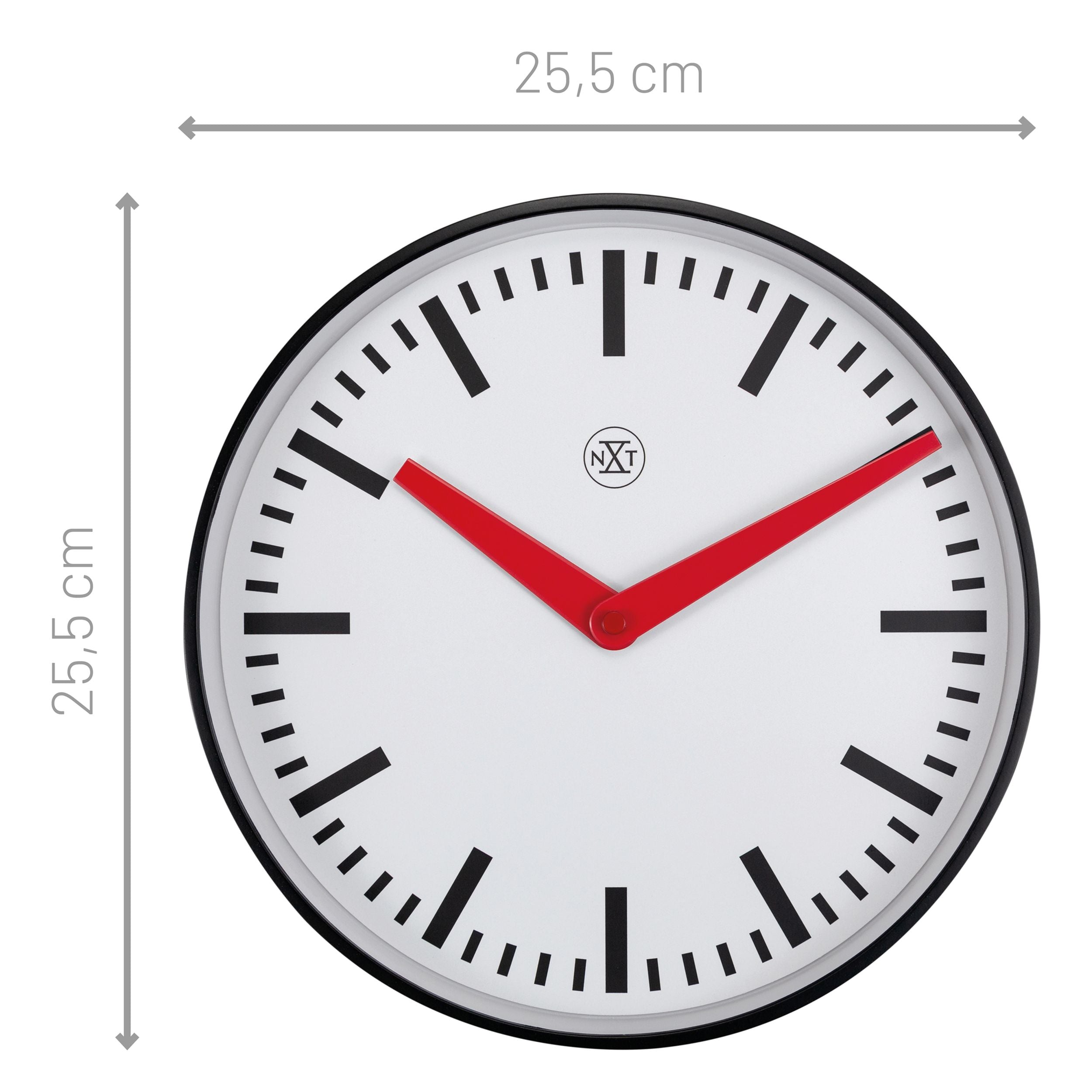 Zegar ścienny Newcastle 25 cm biały
