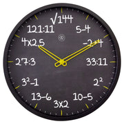 Zegar ścienny Maths 30 cm czarny