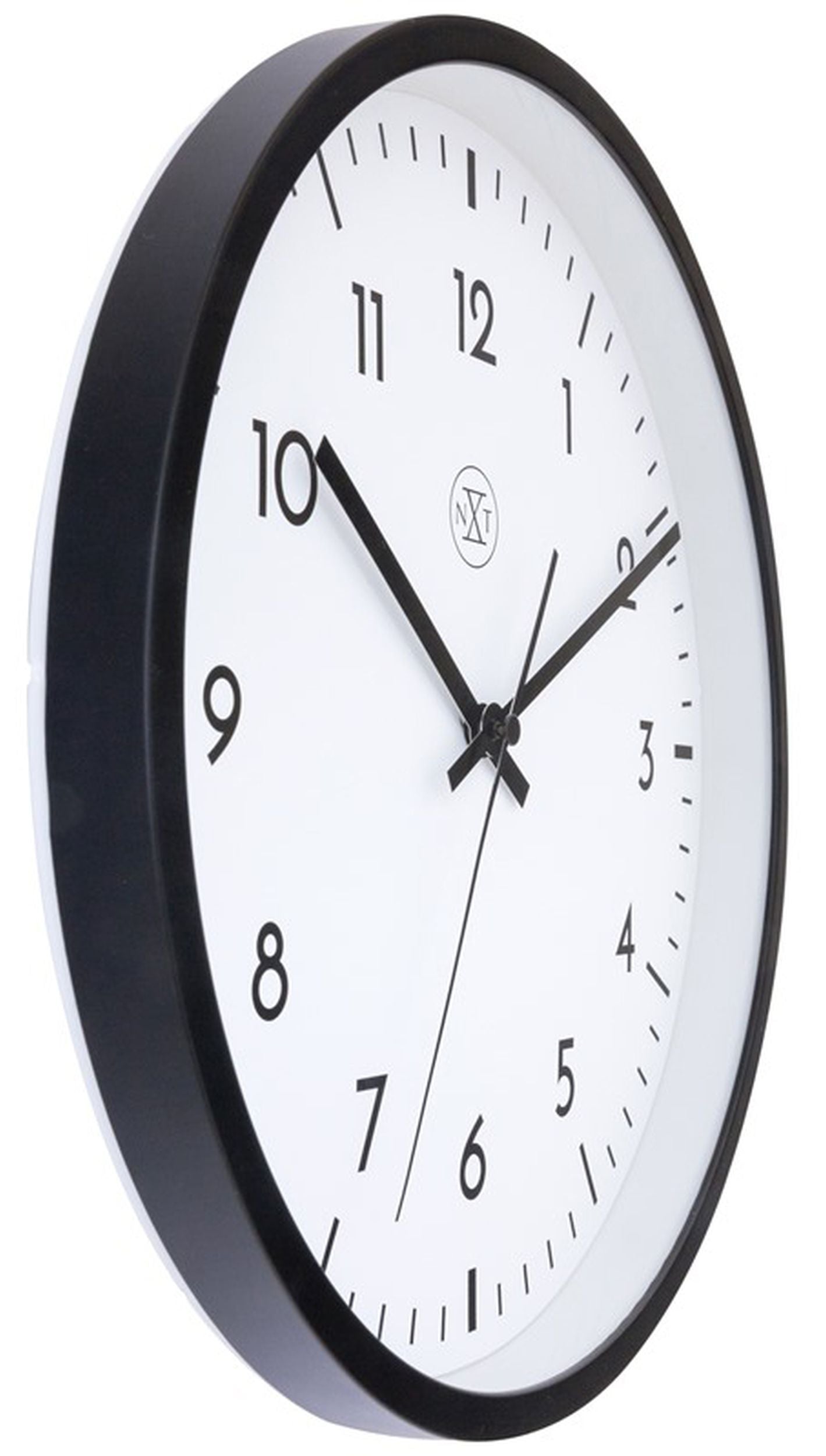 Zegar ścienny Easy Big średnica 30 cm czarno-biały