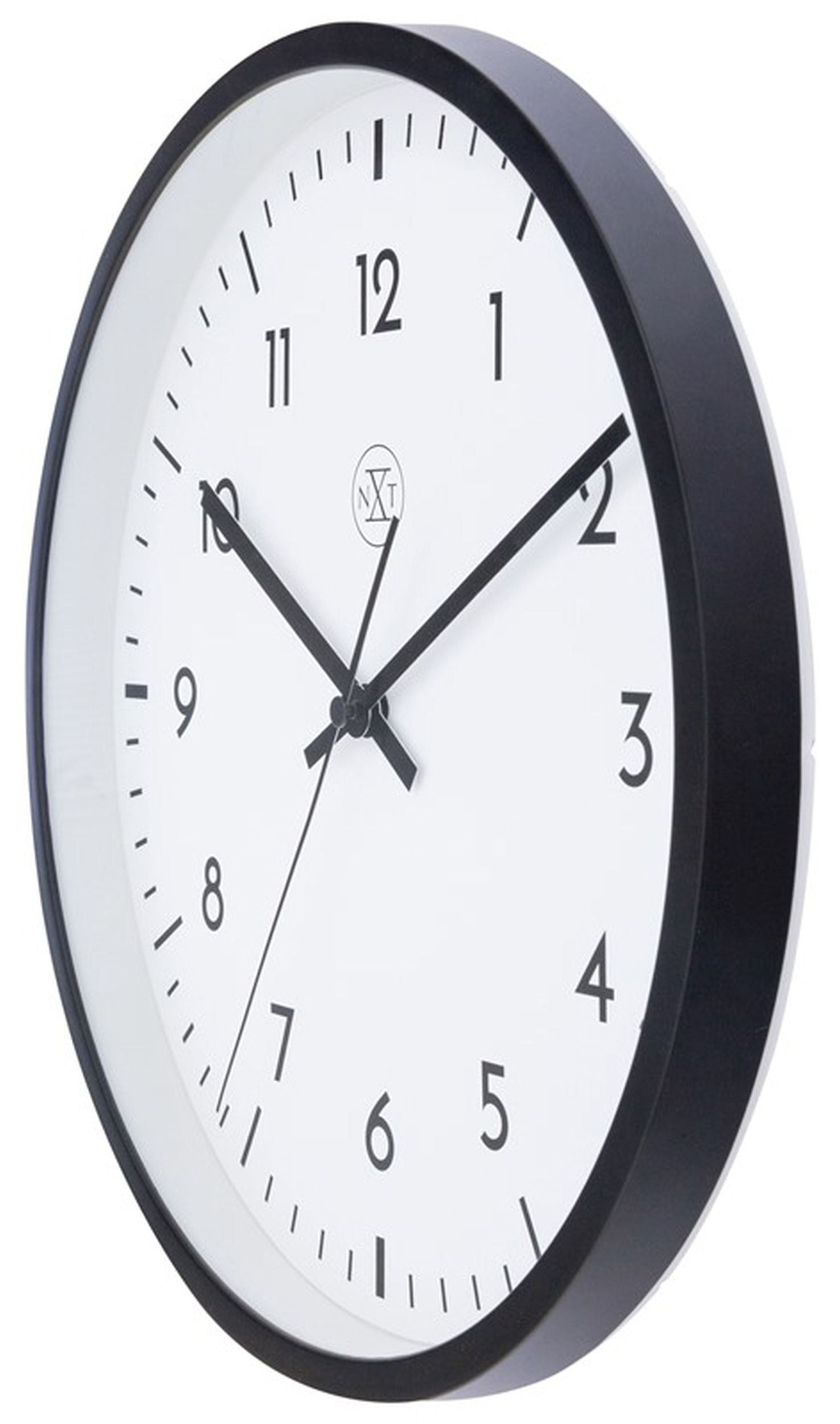 Zegar ścienny Easy Big średnica 30 cm czarno-biały