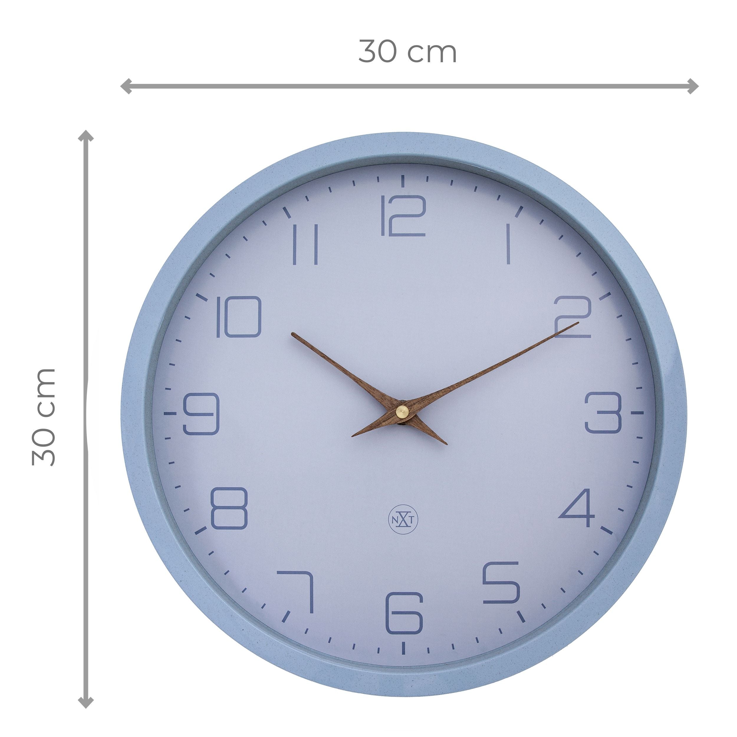 Zegar ścienny Eco 30 cm niebieski