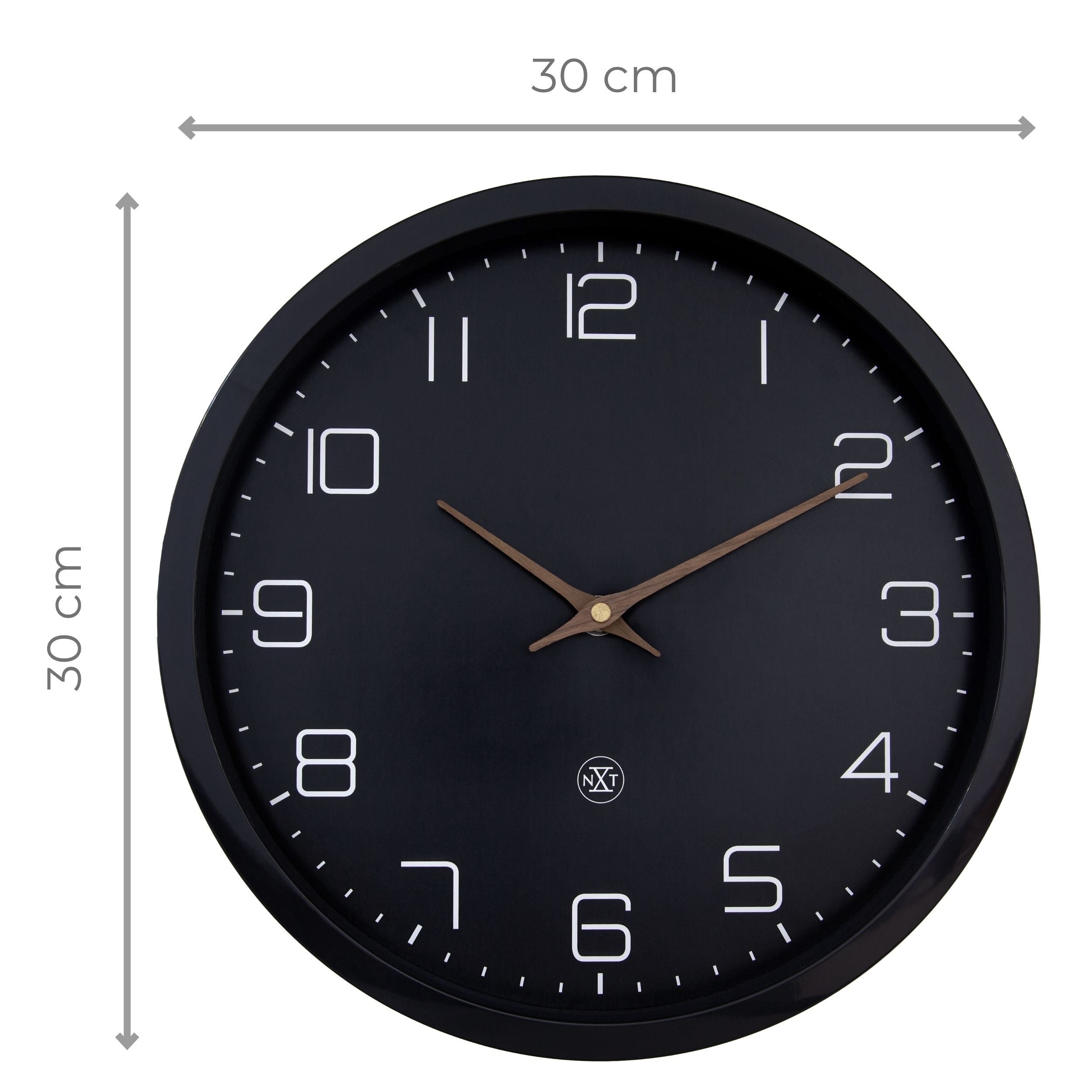 Zegar ścienny Eco 30 cm czarny