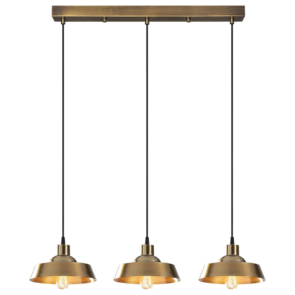 Lampa wisząca Frodes x3 złota
