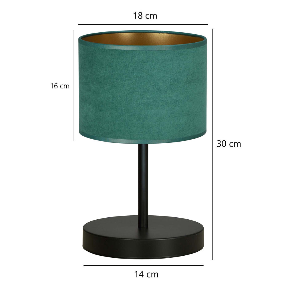 Lampka nocna Hellid średnica 18 cm zielona
