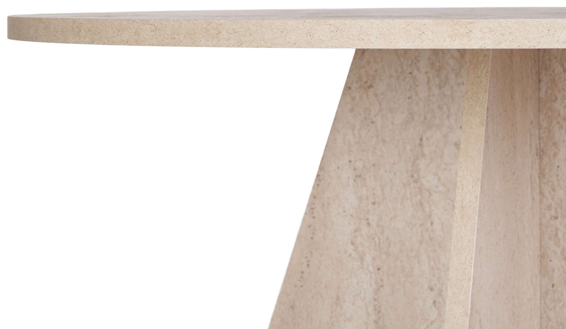 Stół okrągły do jadalni Decussio 120 cm trawertyn
