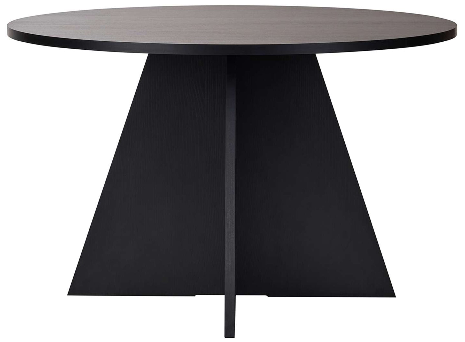 Stół okrągły do jadalni Decussio 120 cm dąb czarny