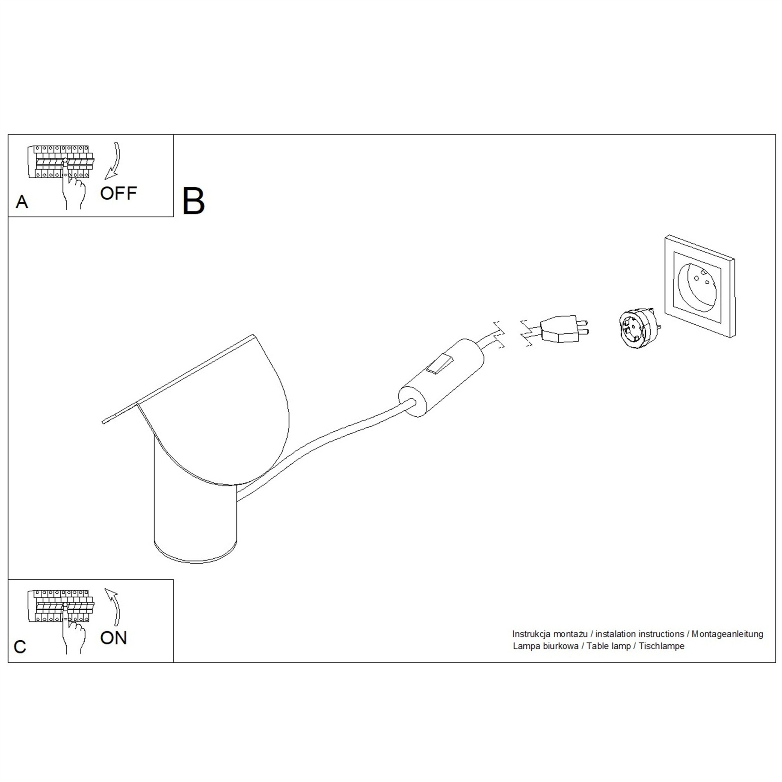 Lampa stołowa Biscuit LED żółta