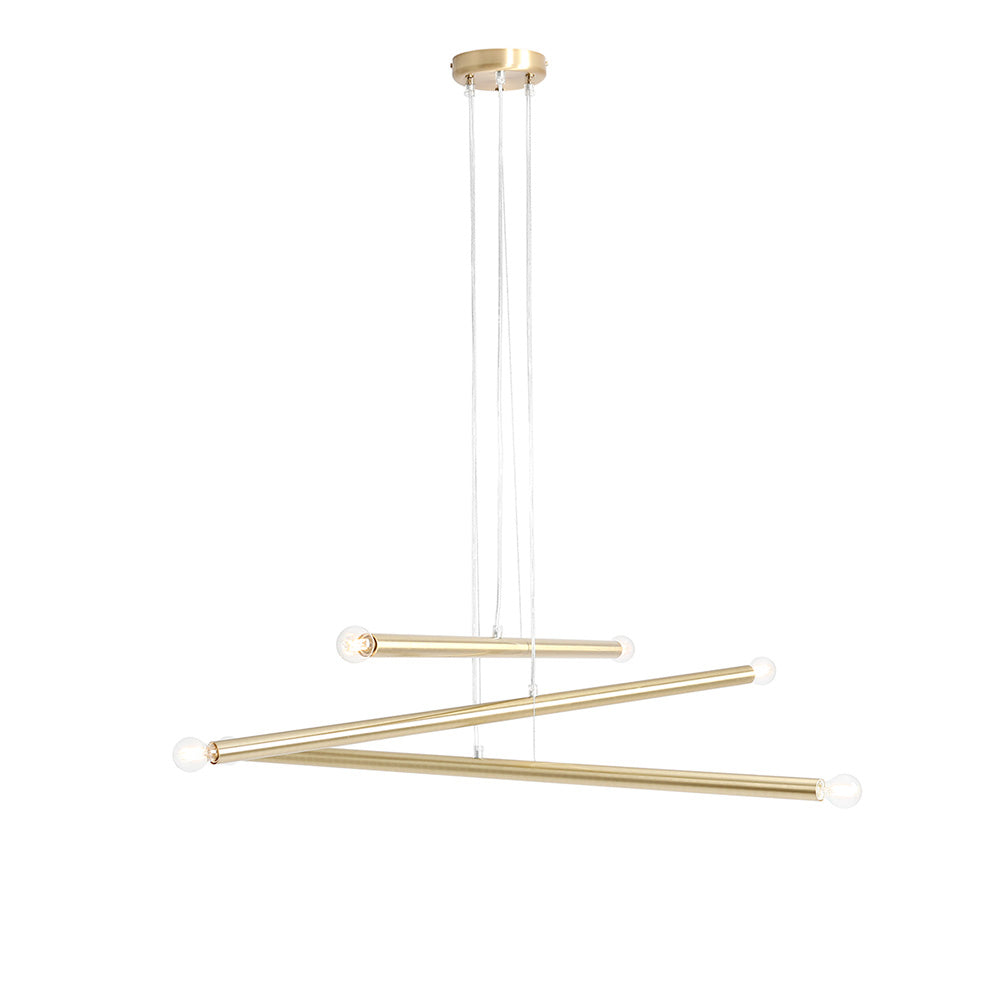Lampa wisząca Assilves x6 złota