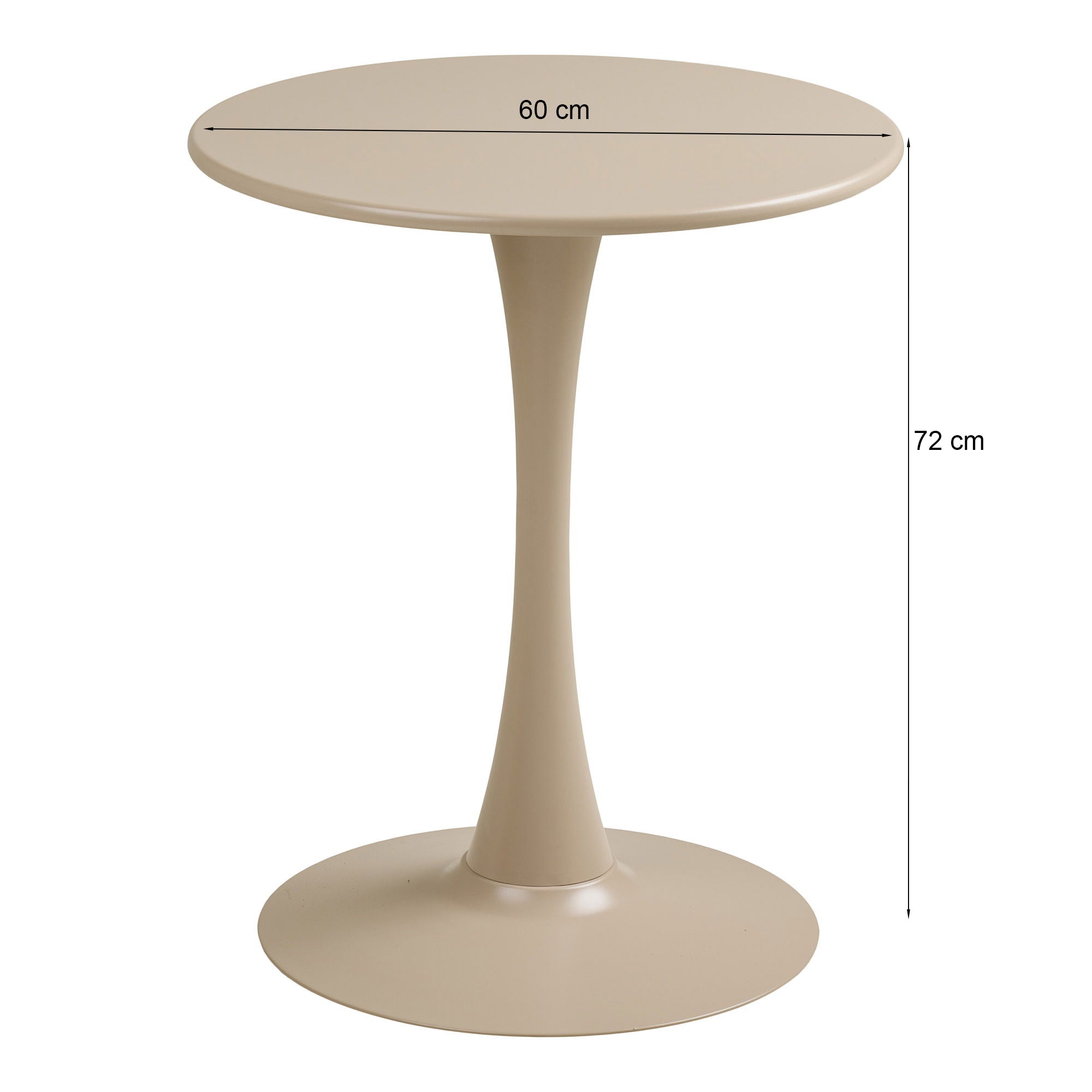Stolik ogrodowy Meira 60 cm taupe