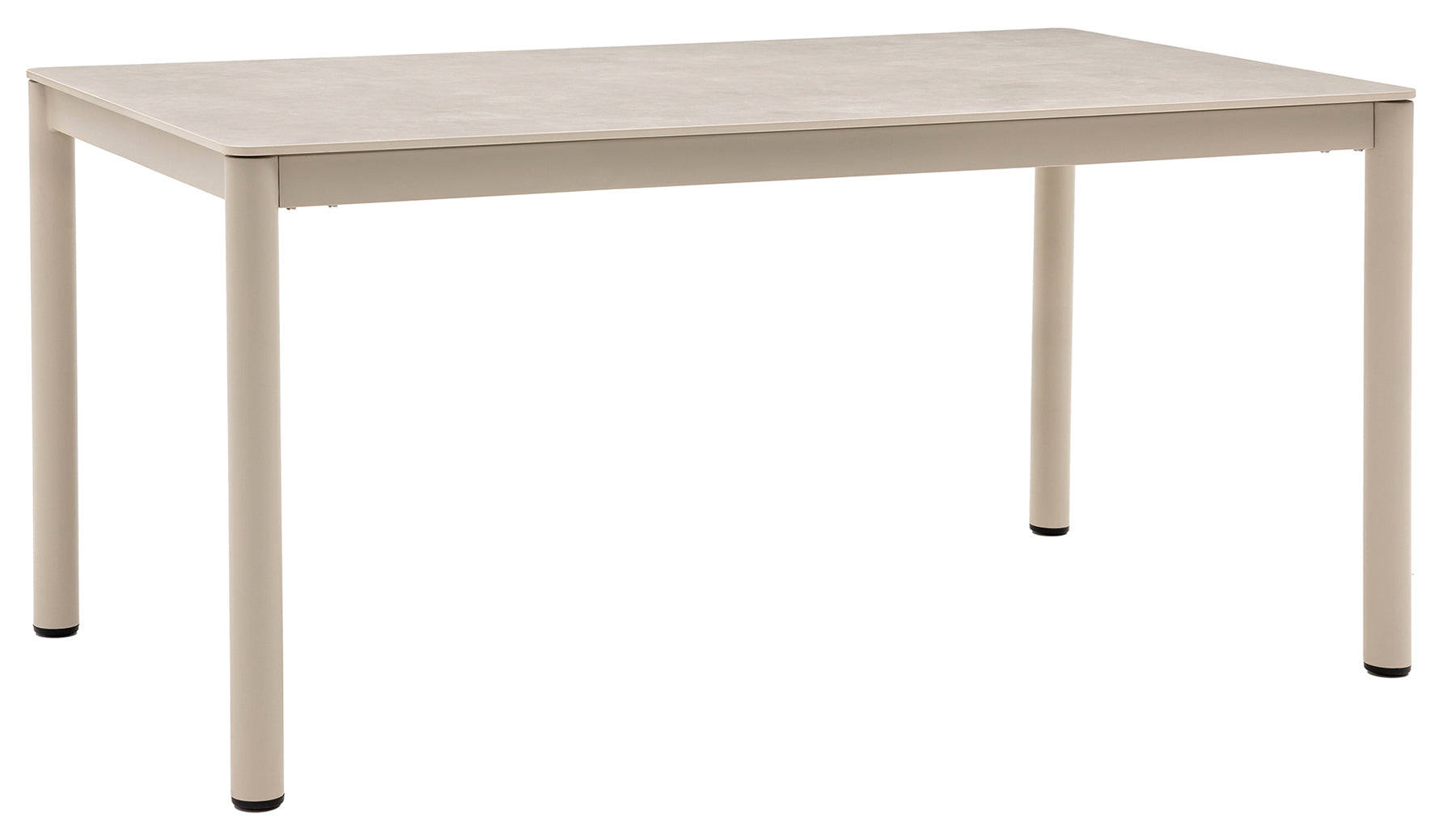 Stół ogrodowy Arennio 160x90 cm beżowy ceramiczny blat
