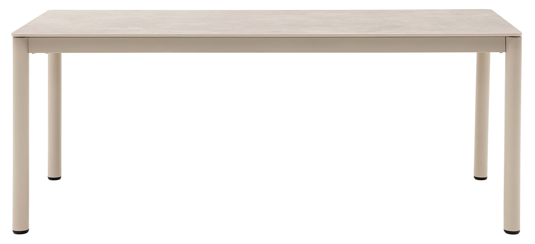 Stół ogrodowy Arennio 200x90 cm beżowy ceramiczny blat