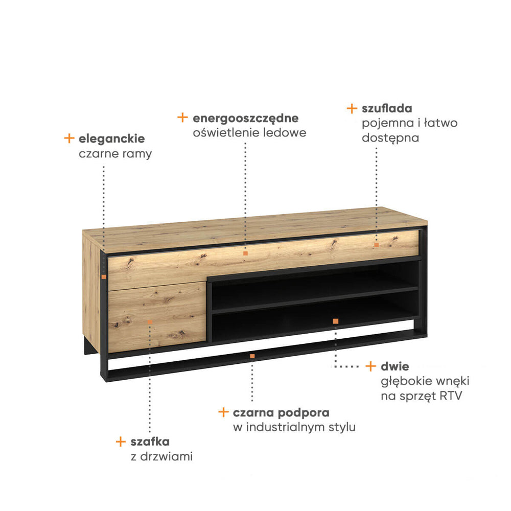Szafka RTV Quant 155 cm