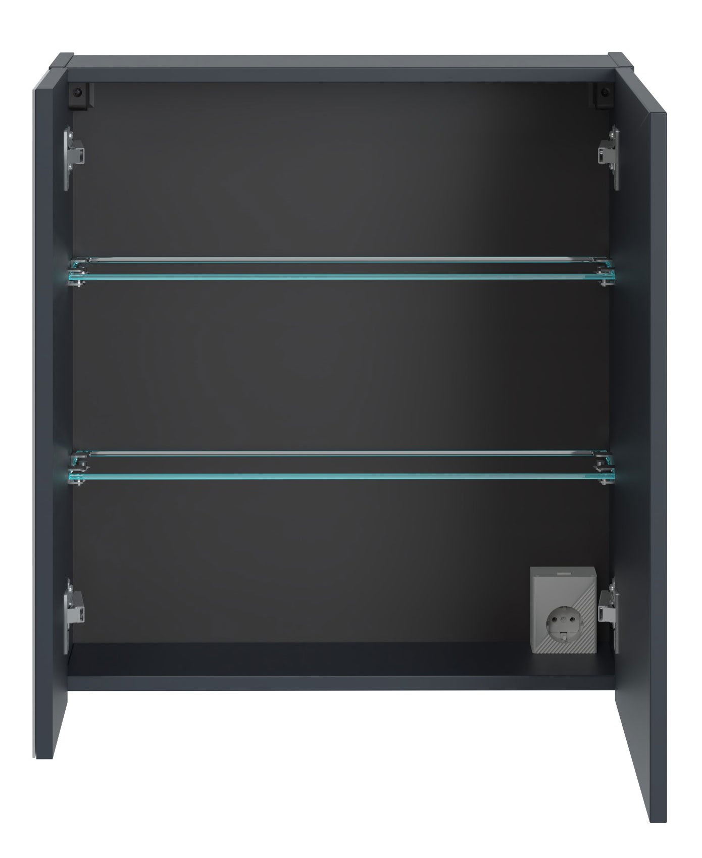 Szafka wisząca Olimmi z lustrem 60 cm granatowa