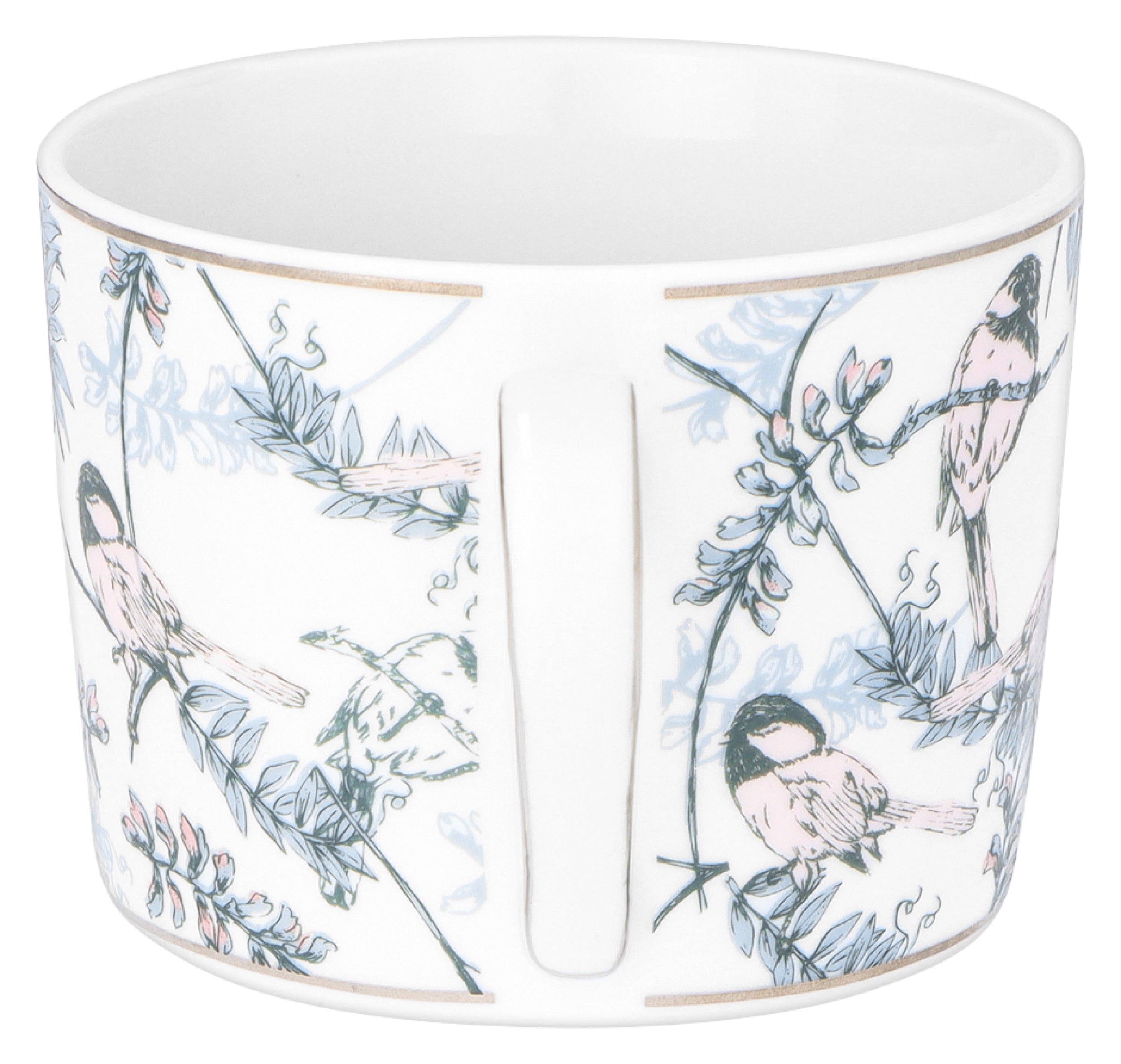 Zestaw filiżanek dla 4 os. porcelanowy Jenny 250 ml wielokolorowy