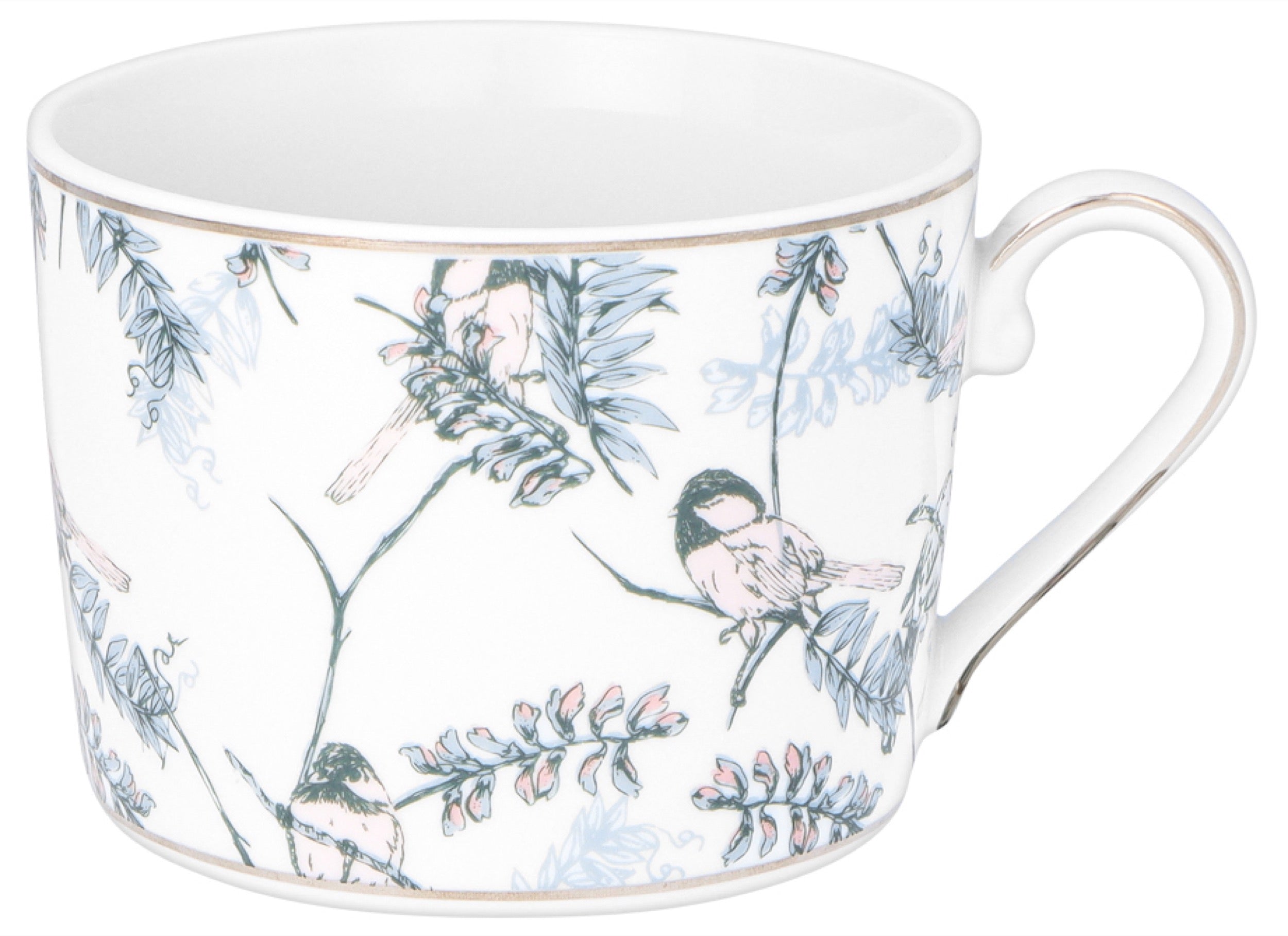 Zestaw filiżanek dla 4 os. porcelanowy Jenny 250 ml wielokolorowy