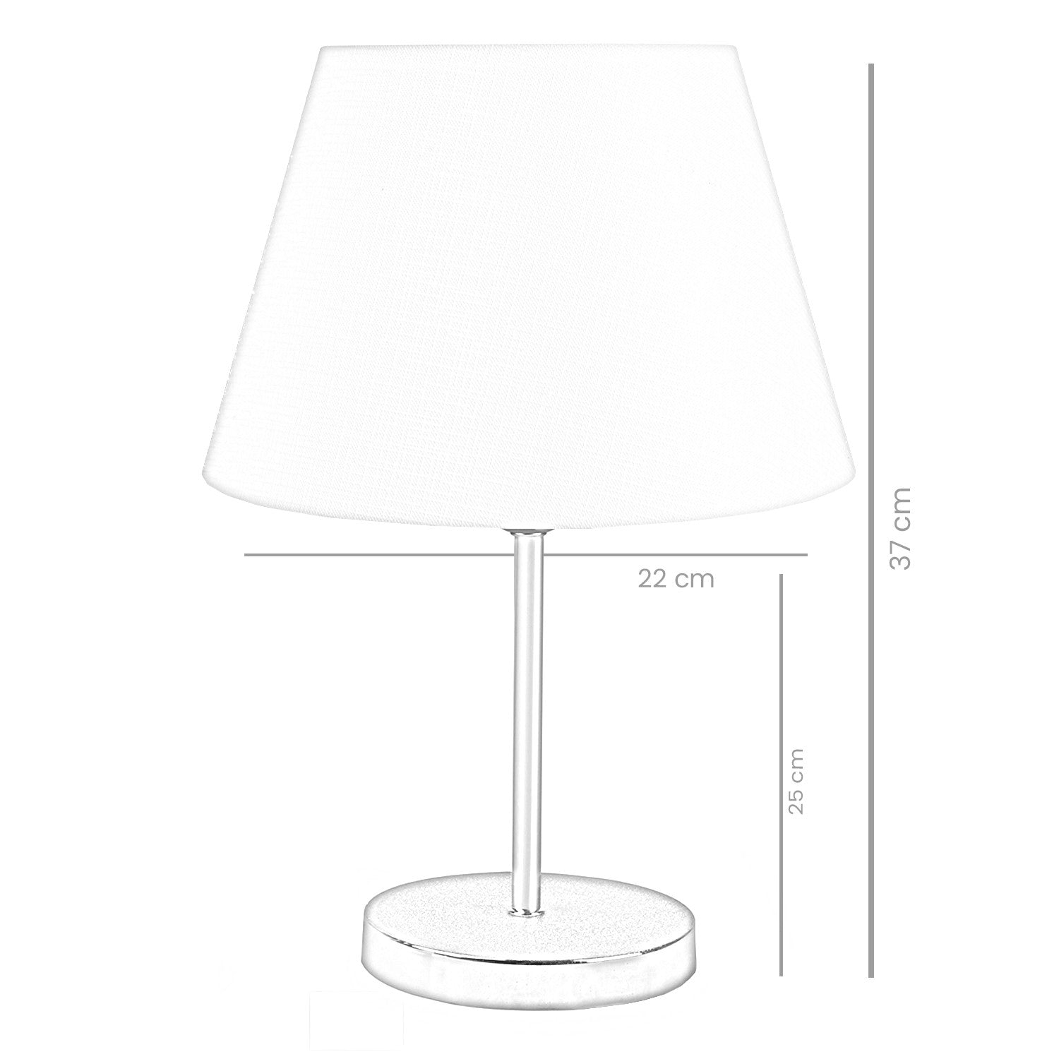 Zestaw 2 lamp stołowych Rebrect kremowo/złote