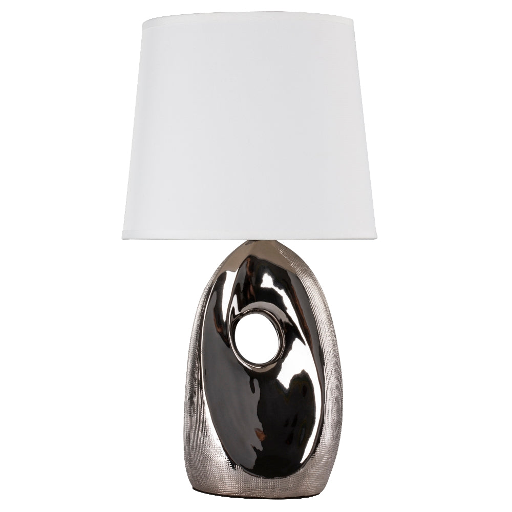 Lampa stołowa Hesseng srebrna