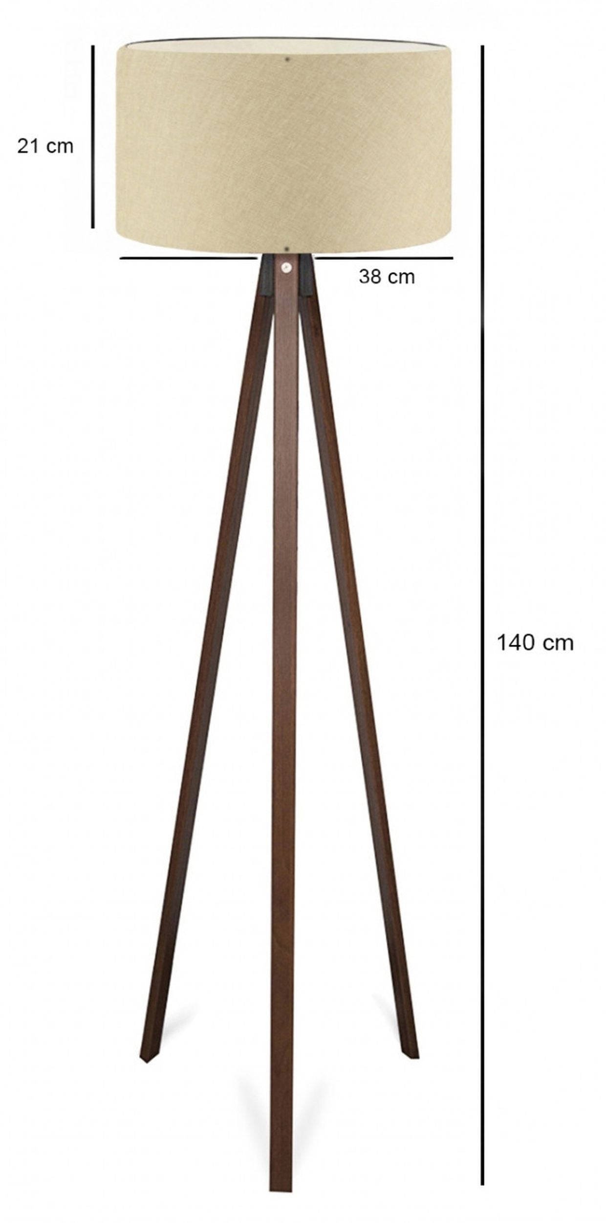 Lampa podłogowa Xalume 140 cm beżowa