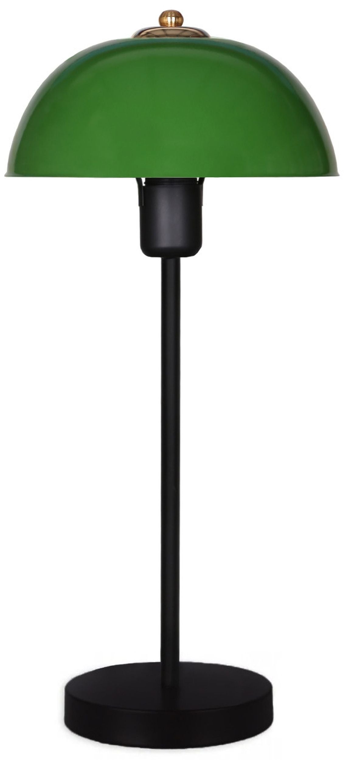 Lampa stołowa Parinia zielona z czarną podstawą