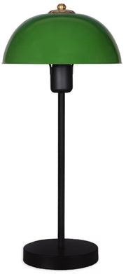 Lampa stołowa Parinia zielona z czarną podstawą