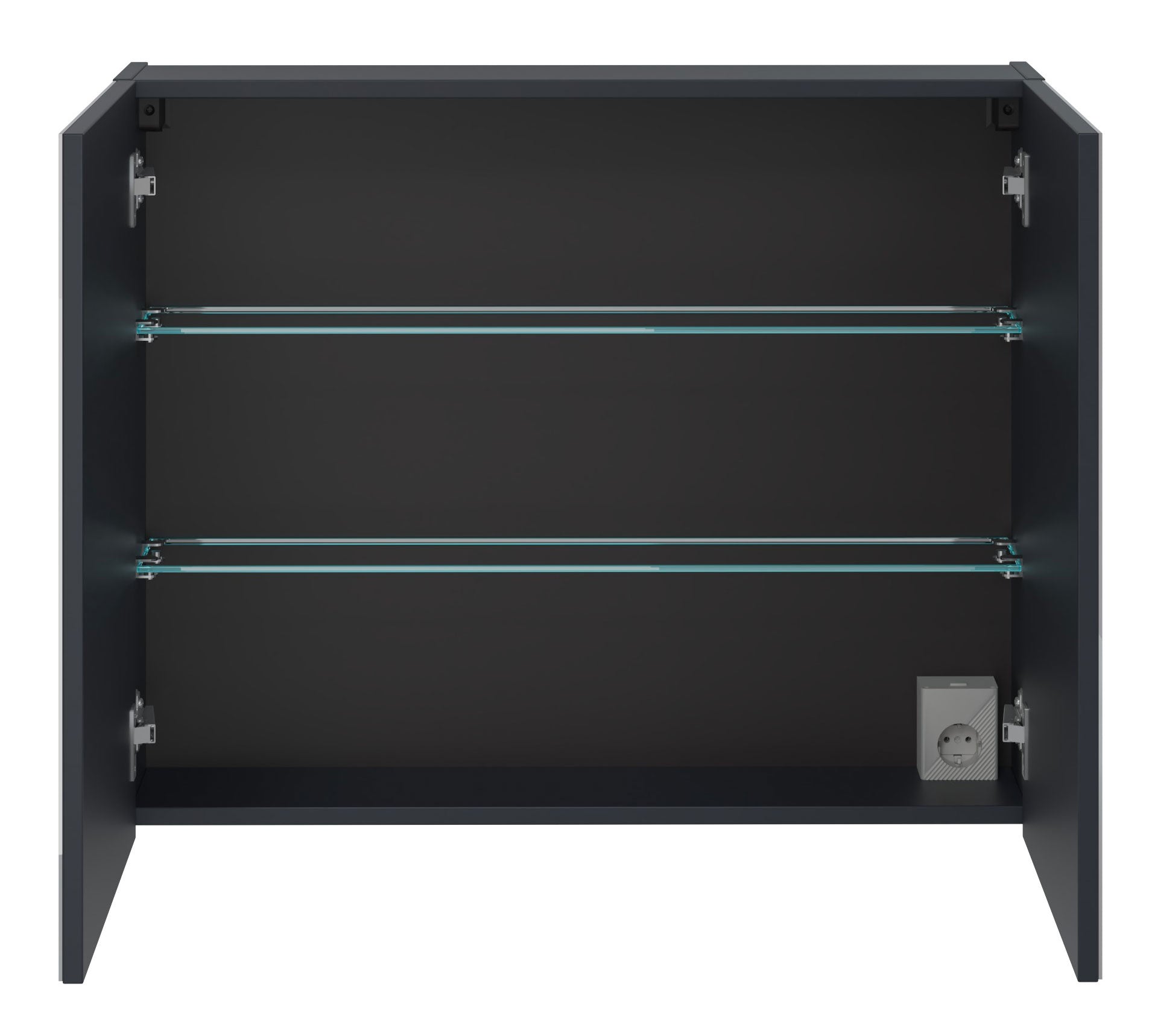 Szafka wisząca Olimmi z lustrem 80 cm granatowa