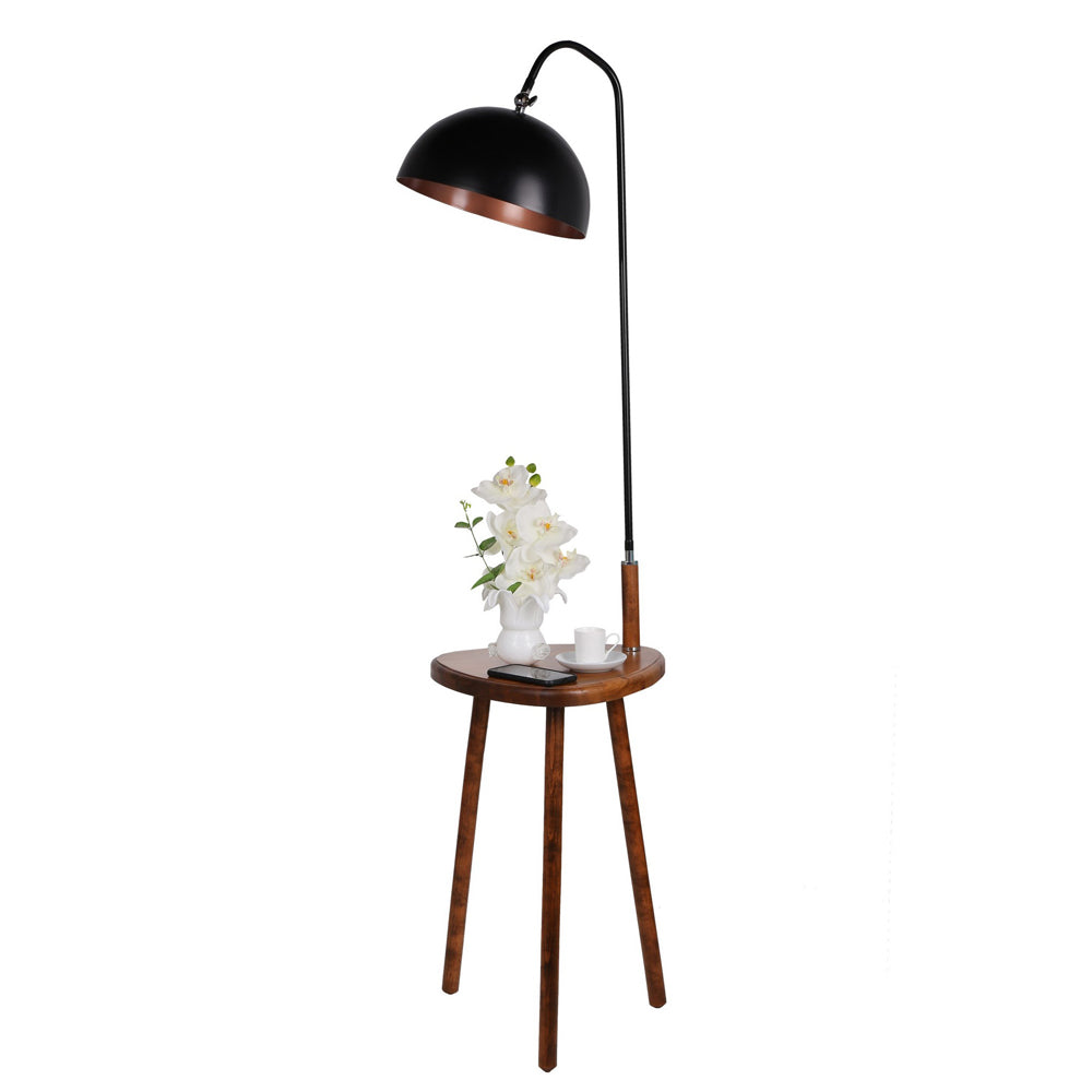 Lampa podłogowa ze stolikiem Sehobi 165 cm