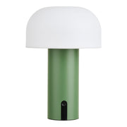 Lampa stołowa Soham LED akumulatorowa biało-zielona