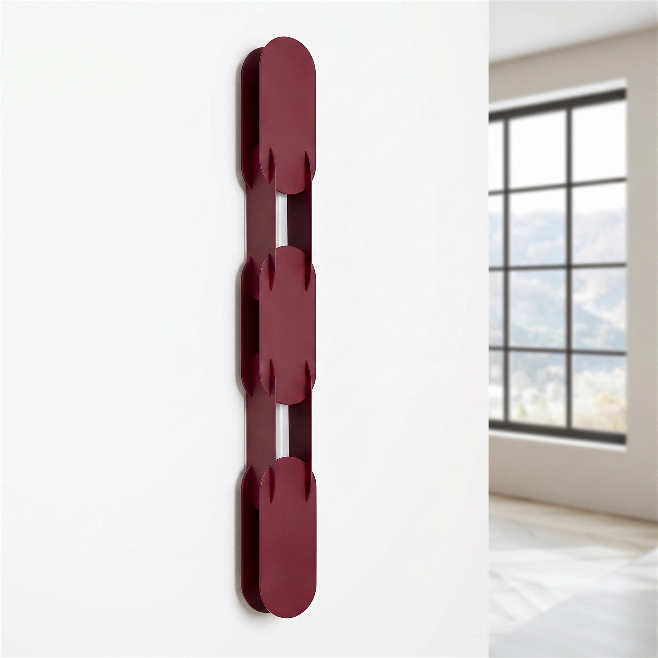 Kinkiet Chain 91 cm LED burgund