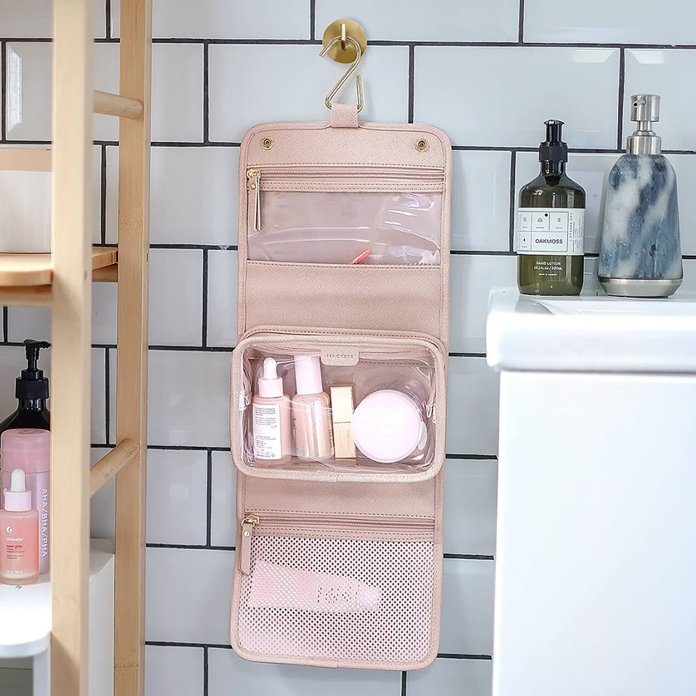 Organizer na biżuterię Small Hanging Washbag różowy