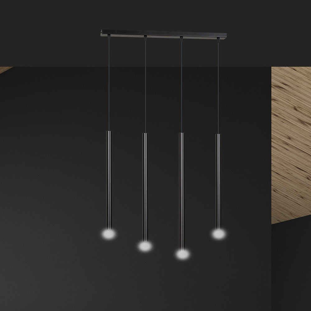 Lampa wisząca Corinaldo czarna x4