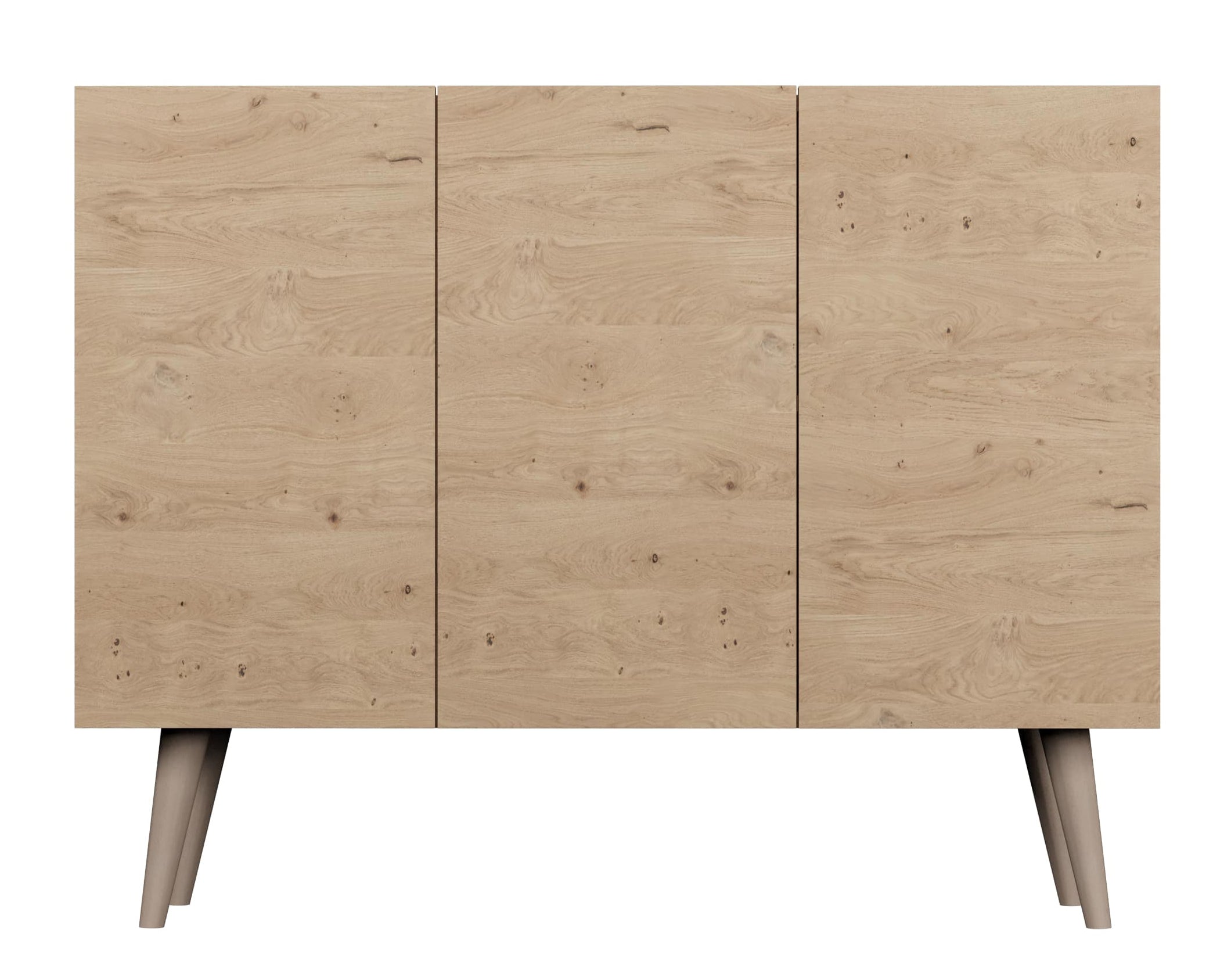 Komoda trzydrzwiowa Damally 120 cm dąb artisan