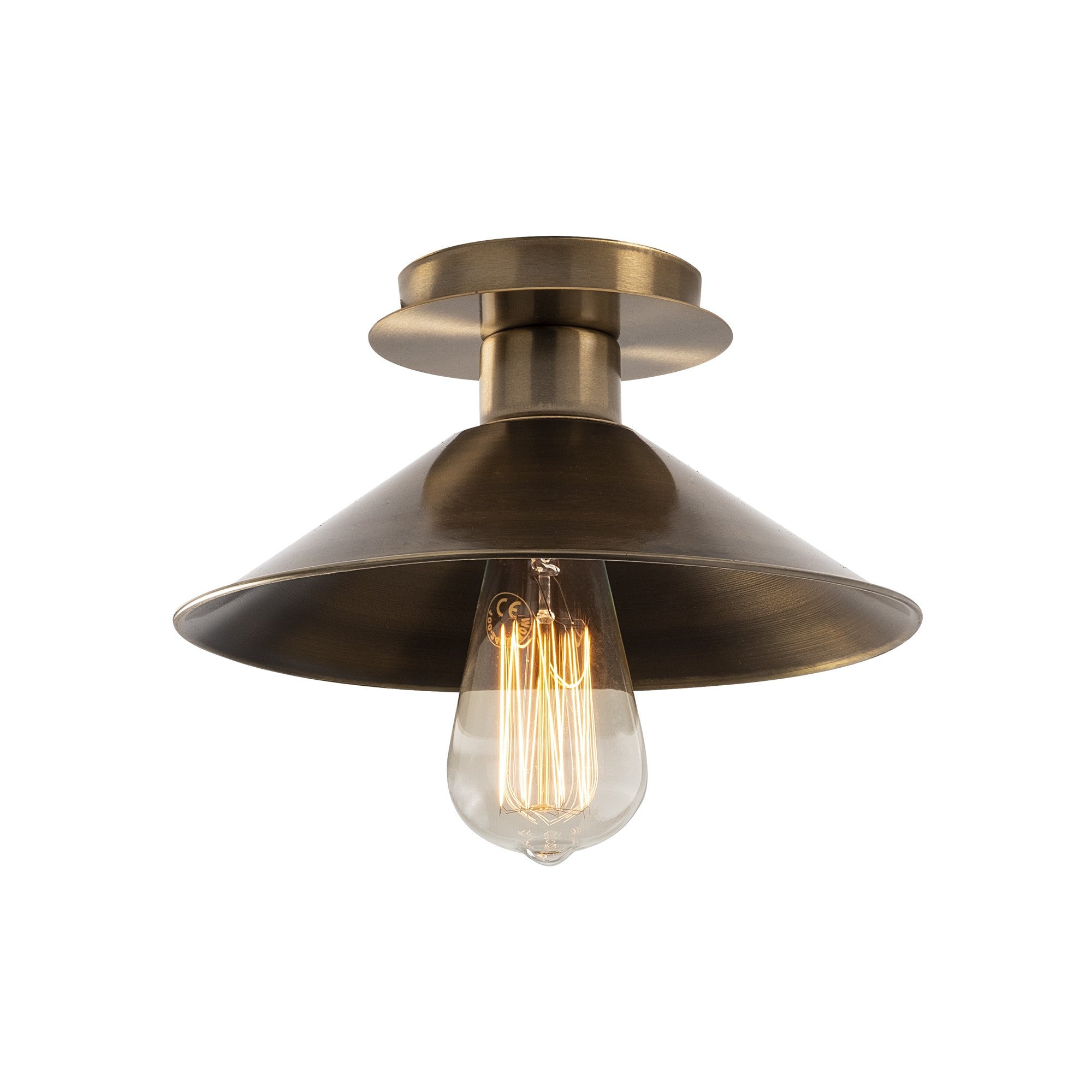 Lampa wisząca Staice kapelusz średnica 24cm vintage