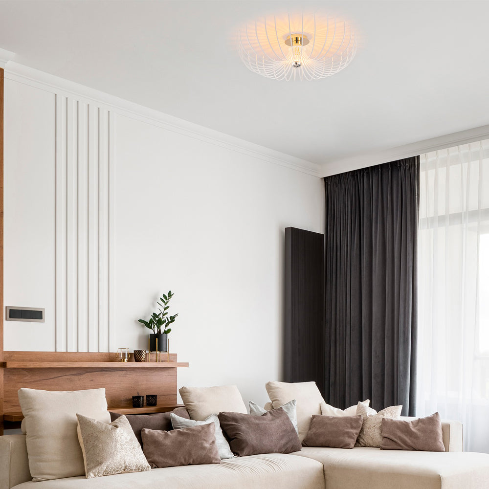 Lampa wisząca Skyriblent 56 cm biała