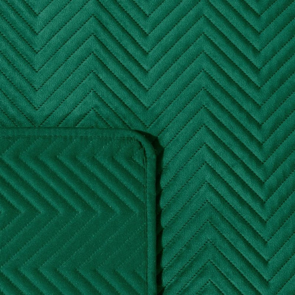 Narzuta pikowana Zeawa 220x240 cm ciemnozielona