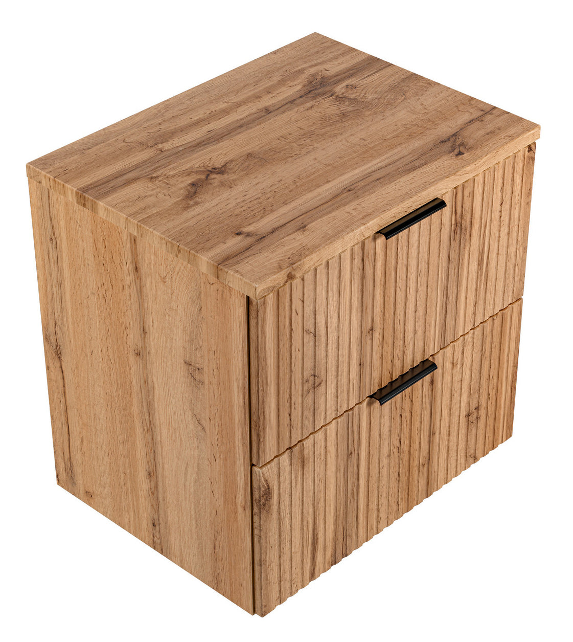Szafka pod umywalkę Temirni 60 cm dąb wotan lamele z blatem