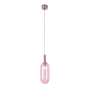 Lampa sufitowa wisząca Jupura różowa