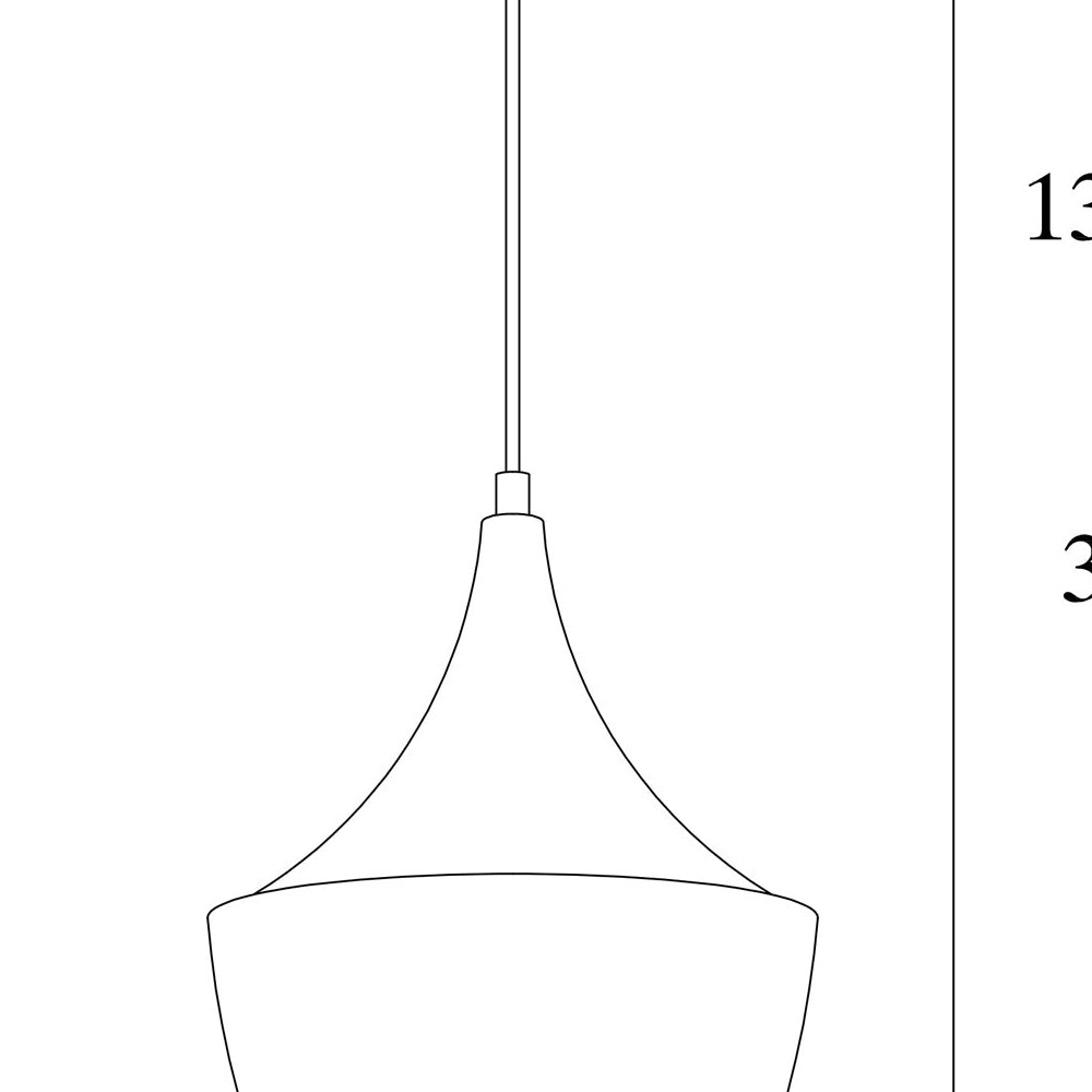 Lampa sufitowa Palmares średnica 23 cm z czerwonym kablem
