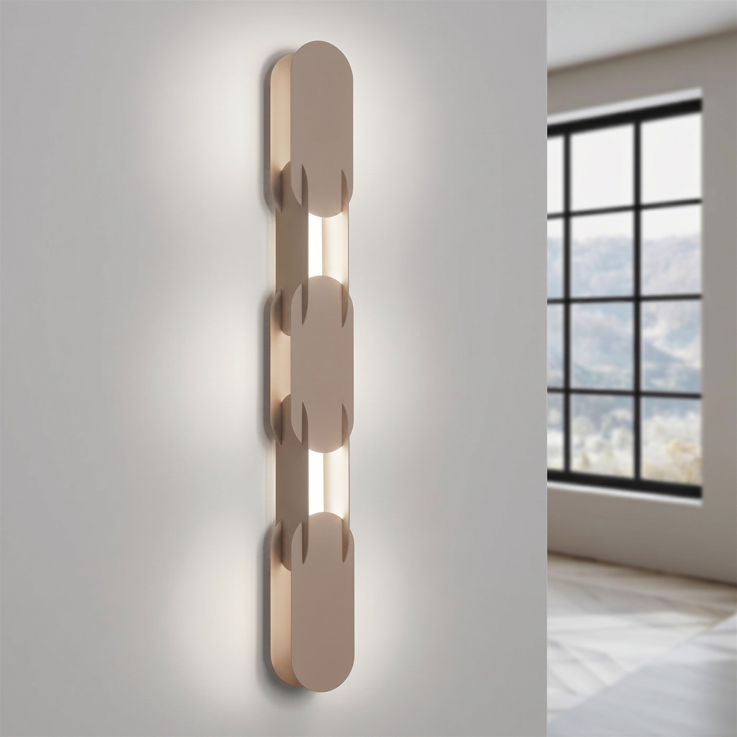Kinkiet Chain 91 cm LED taupe