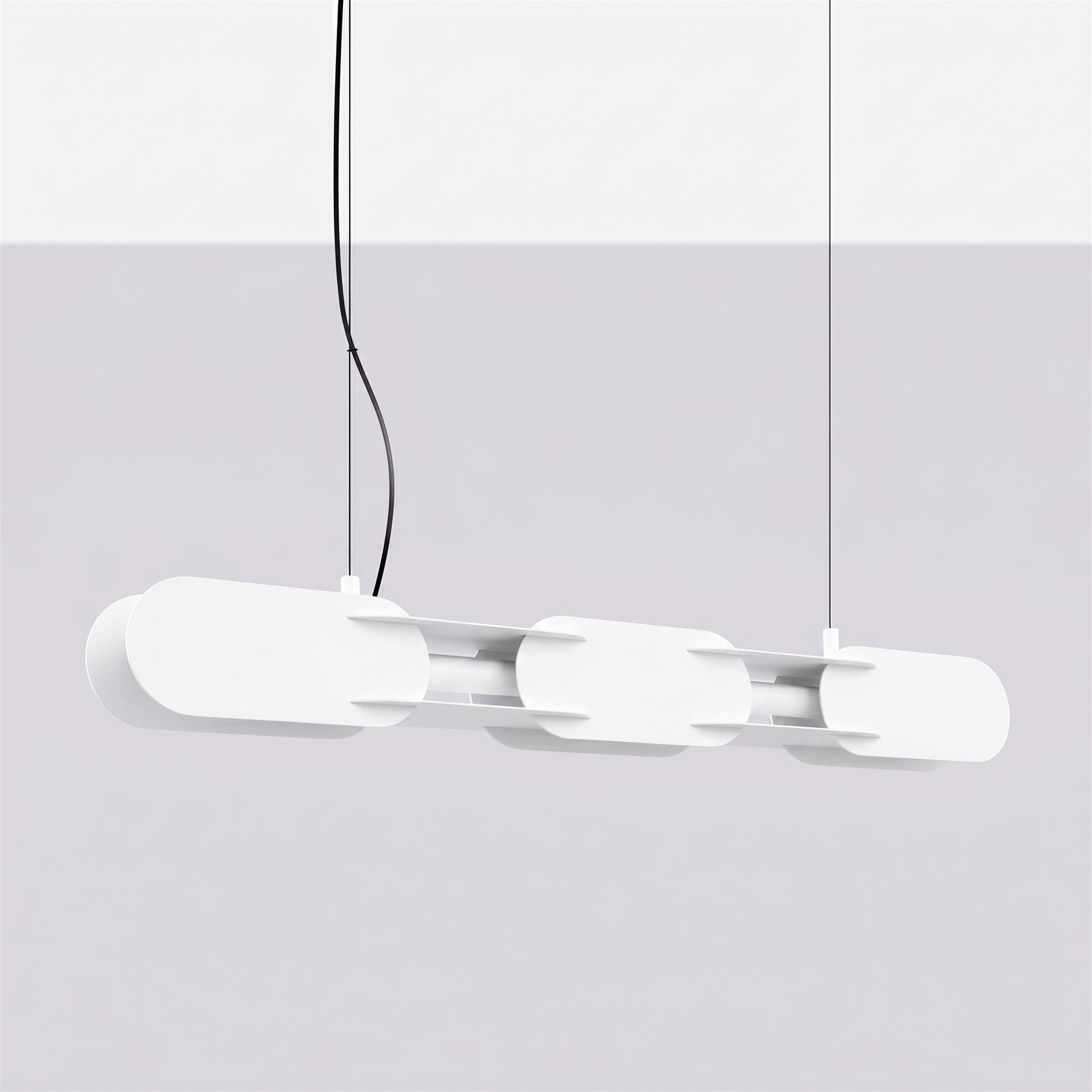 Lampa wisząca Chain 91 cm LED biała