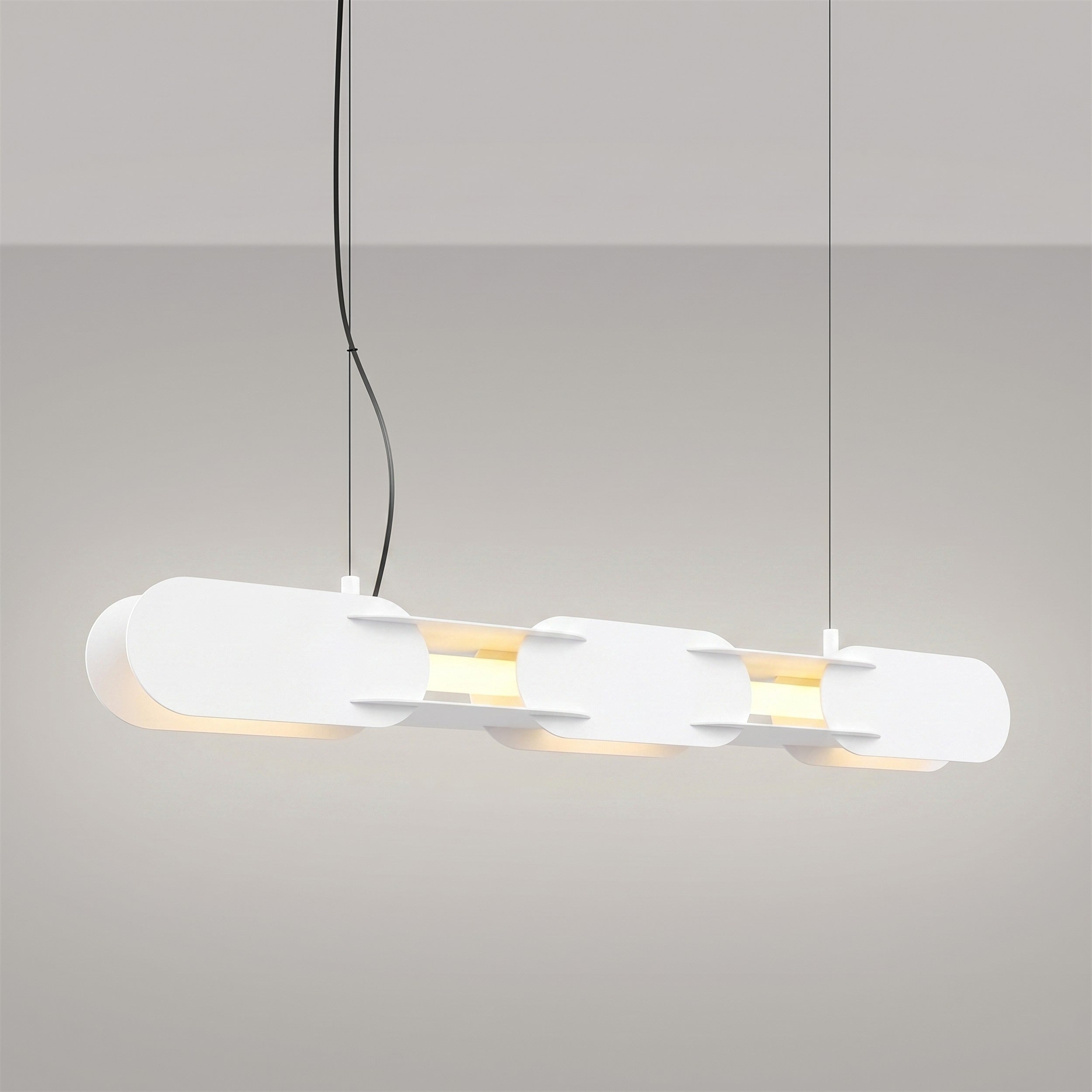 Lampa wisząca Chain 91 cm LED biała