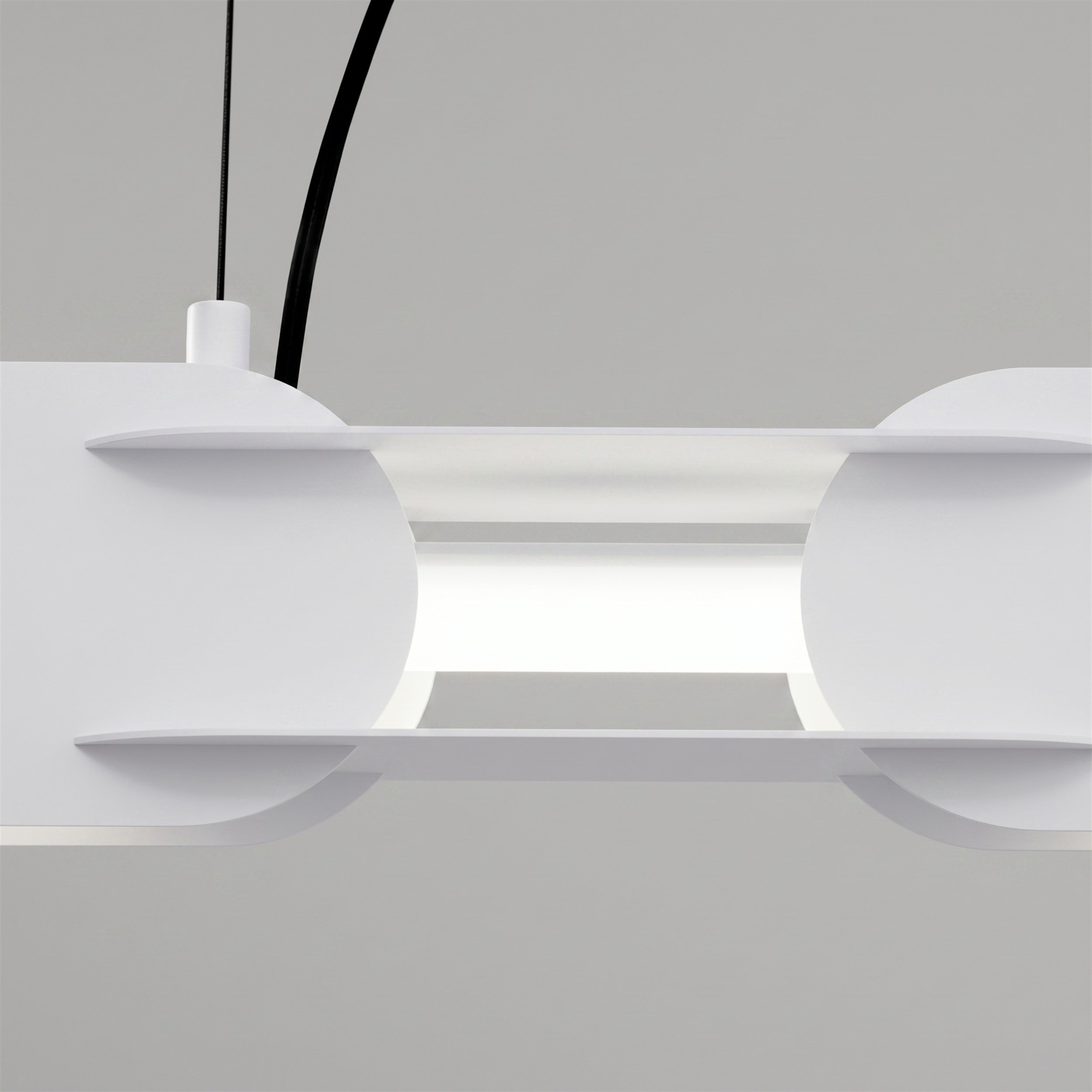 Lampa wisząca Chain 91 cm LED biała