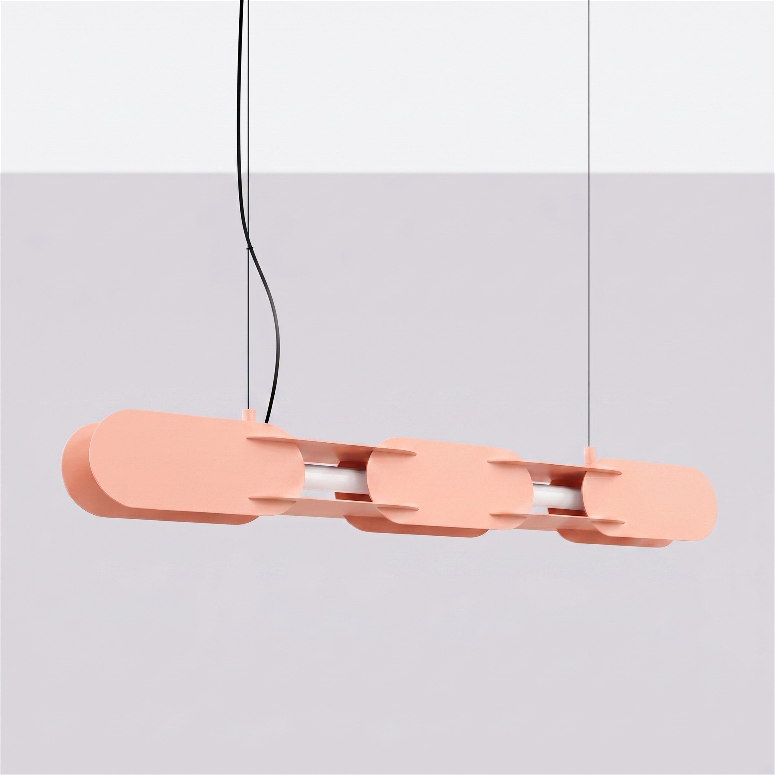 Lampa wisząca Chain 91 cm LED brzoskwiniowa