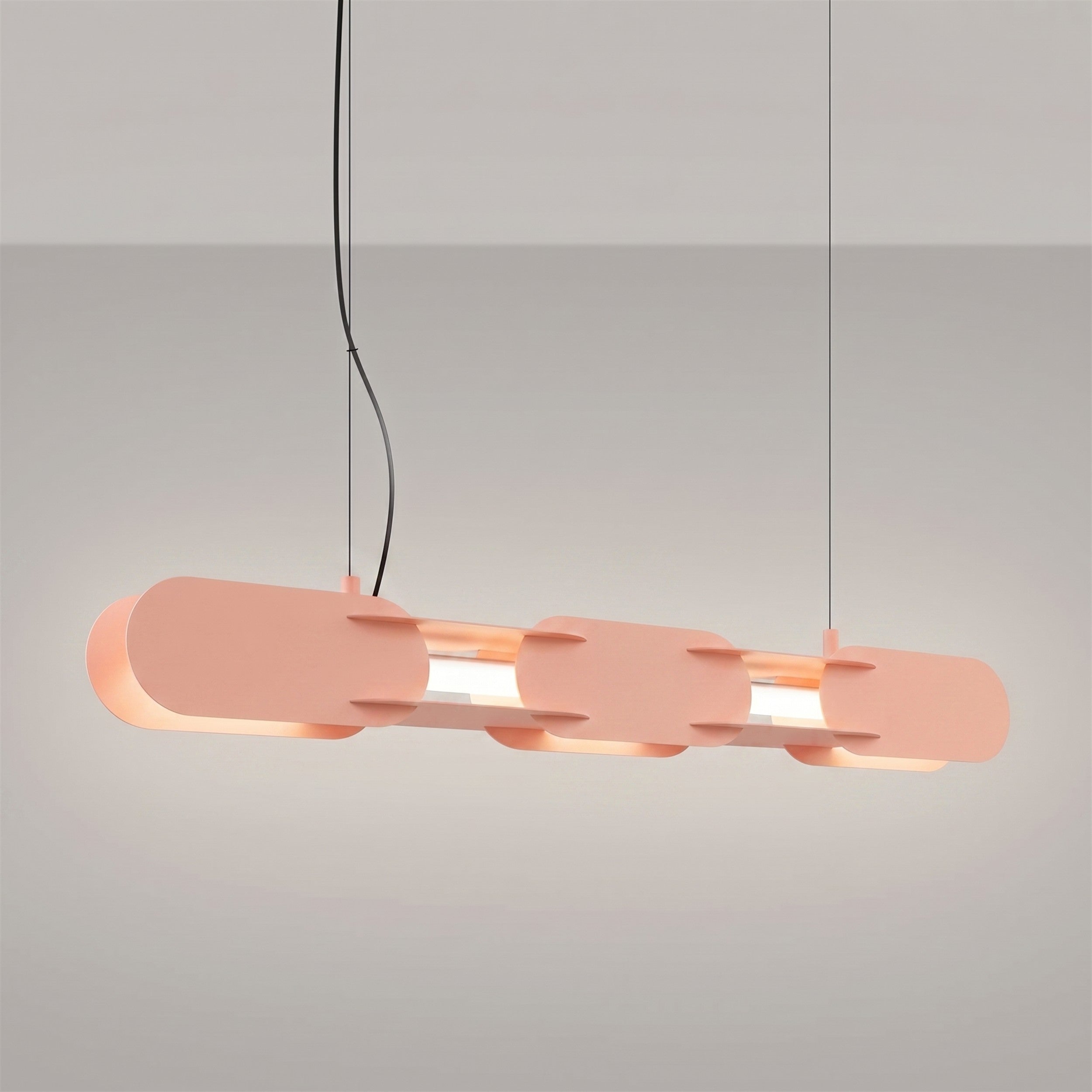 Lampa wisząca Chain 91 cm LED brzoskwiniowa